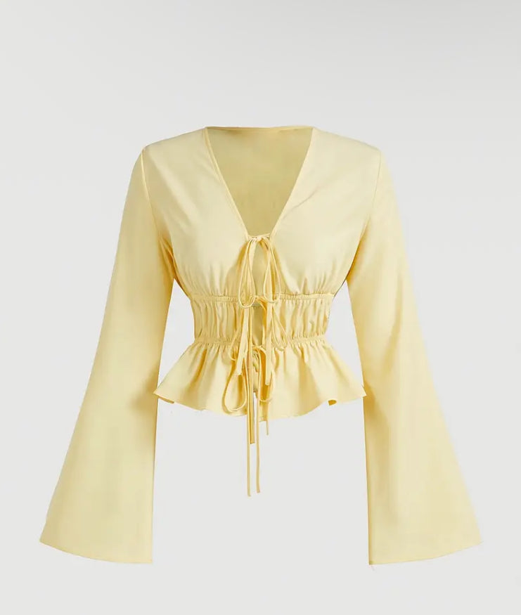 Yellow Scrunch Top
