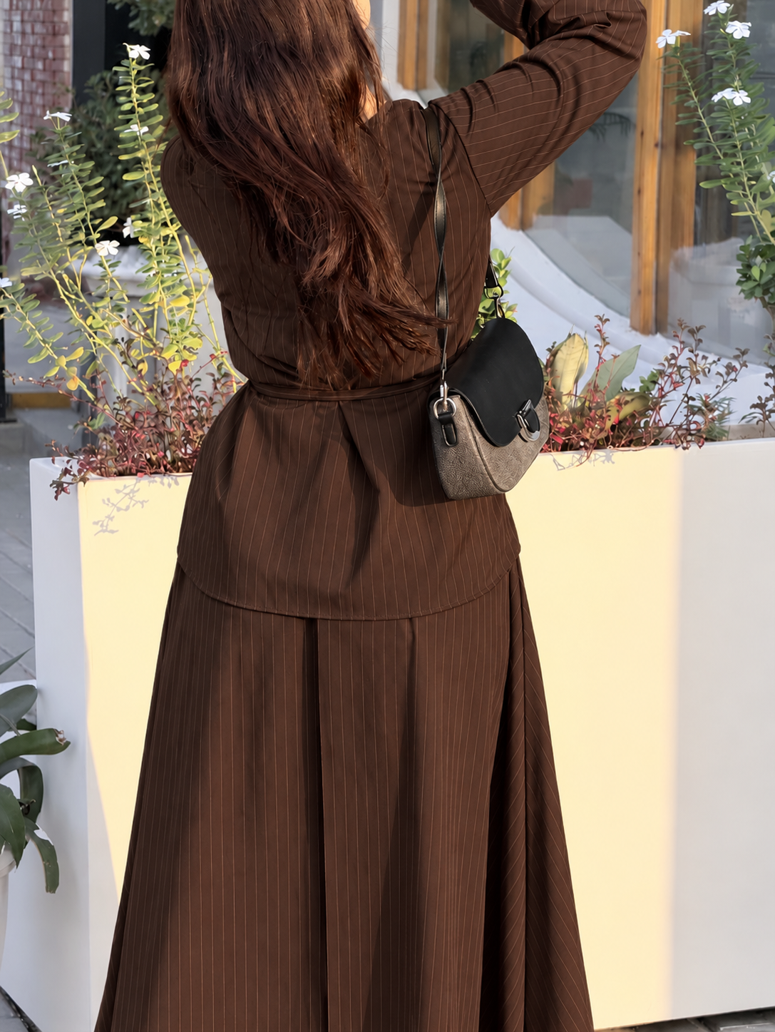 Chocolate knot Pinstripe Co-ord Set