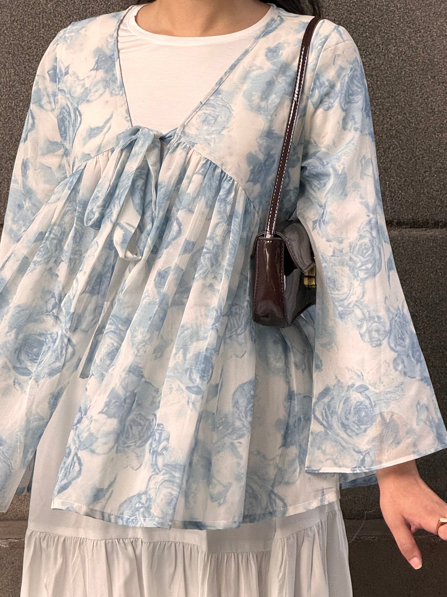 Blue Floral Fairy kurti