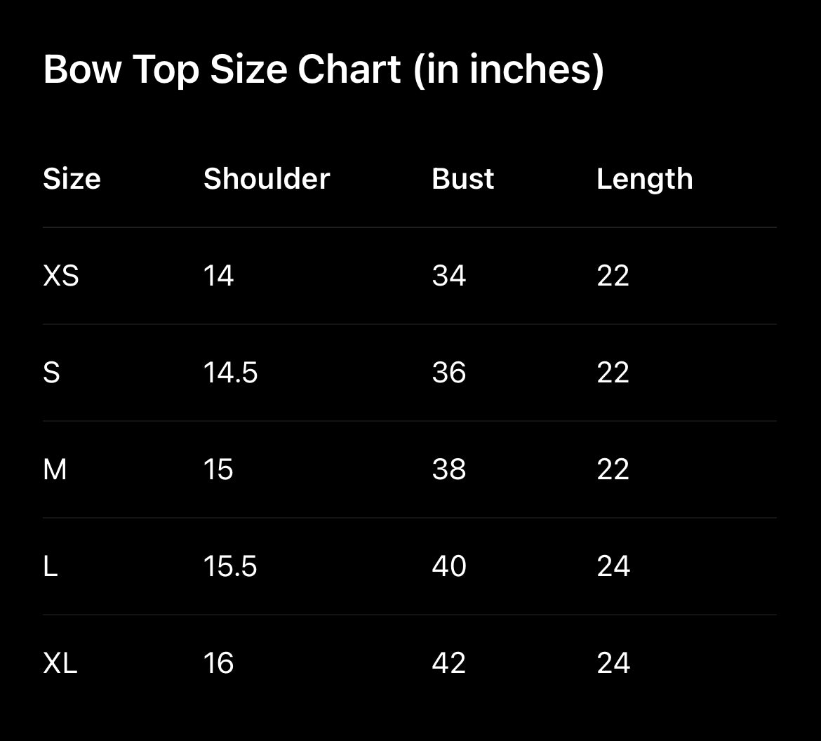 Black Gingham Bow Top