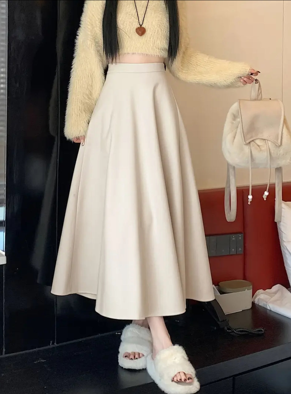 Beige Flair Skirt