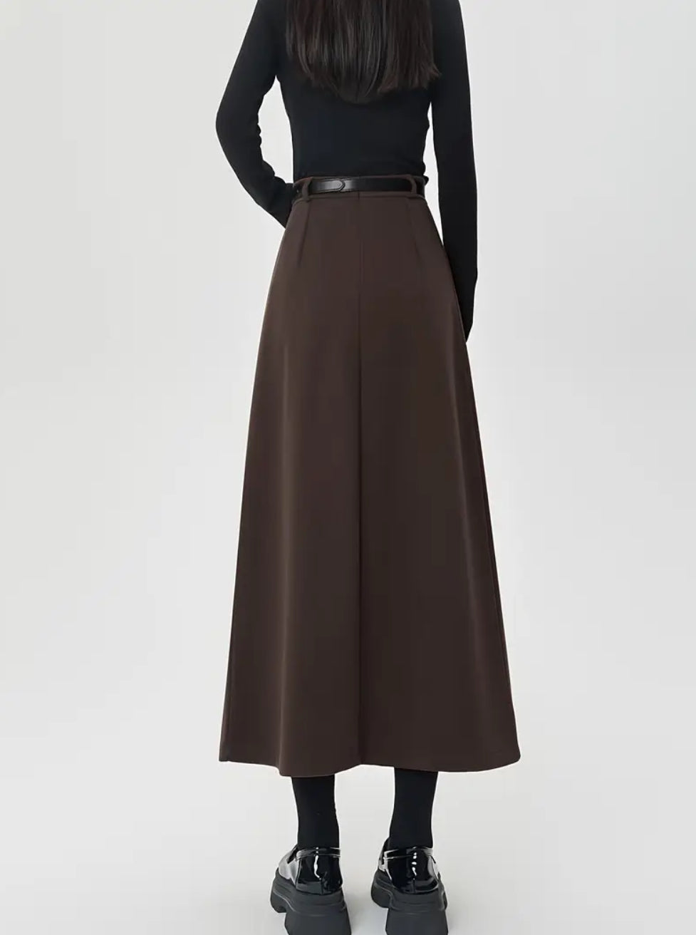 Brown Sleek Skirt