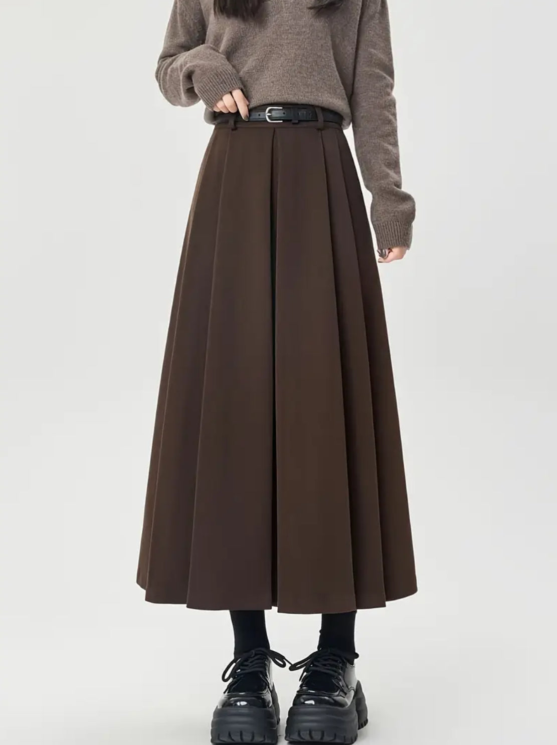 Brown Sleek Skirt