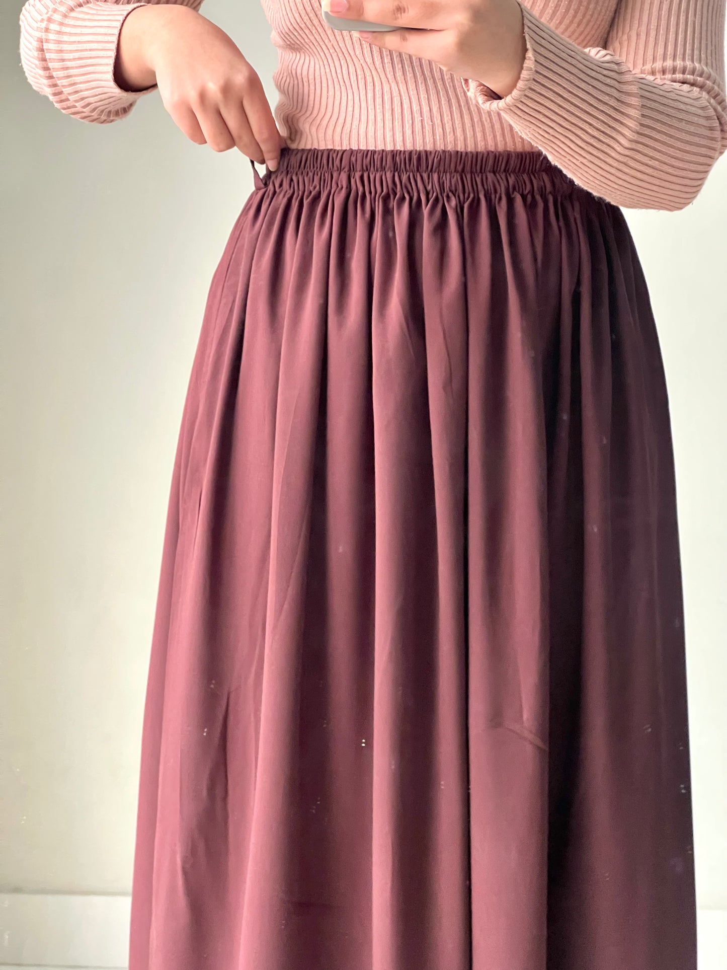 Brown Maxi Skirt